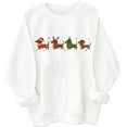 thumbnail image 1 of Dachshund Christmas Sweatshirt Wiener Dog Holiday ShirtS Dachshund Lover Xmas Gifts Sweatshirts, 1 of 5