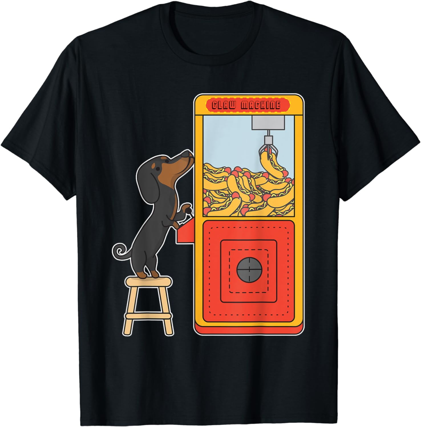 Dachshund Claw Crane Game Funny Wiener Dog TShirt