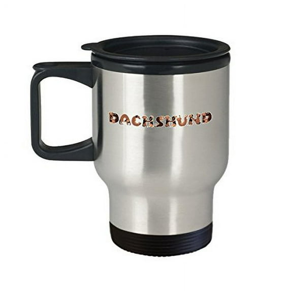 Dachshund Coffee Travel Mug - 14 Oz Stainless Steel Gift for Puppy Lovers