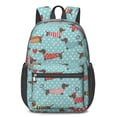 thumbnail image 1 of Dachshund Costume and Bone 17" School Backpacks for Teens,Waterproof Oxford Fabric,S-Shape Padded Straps for School,Travel,Hiking,Camping, 1 of 6