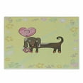 thumbnail image 1 of Dachshund Cutting Board, Colorful Sketch Style Dachshund Puppy with Floral Frame Design Pet Character, Decorative Tempered Glass Cutting and Serving Board, Small Size, Multicolor, by Ambesonne, 1 of 5