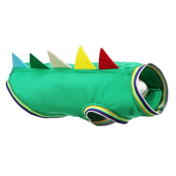 Dachshund Dinosaur Costume Vest - 2-Leg Design, Easy to Wear - Pet Cosplay Outfit for Halloween Parties & Gatherings