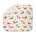 thumbnail image 1 of Dachshund Dish Drying Mat for Kitchen 1 Pack, Ultra Absorbent Microfiber Dishes Drainer Mats,16"x18", 1 of 6