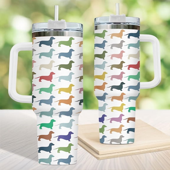 Dachshund Dog 40oz Tumbler, Dachshund Funny Stainless Steel Tumbler, Dog Lover Tumbler Gift For Women, Animal Lover Tumbler Cup