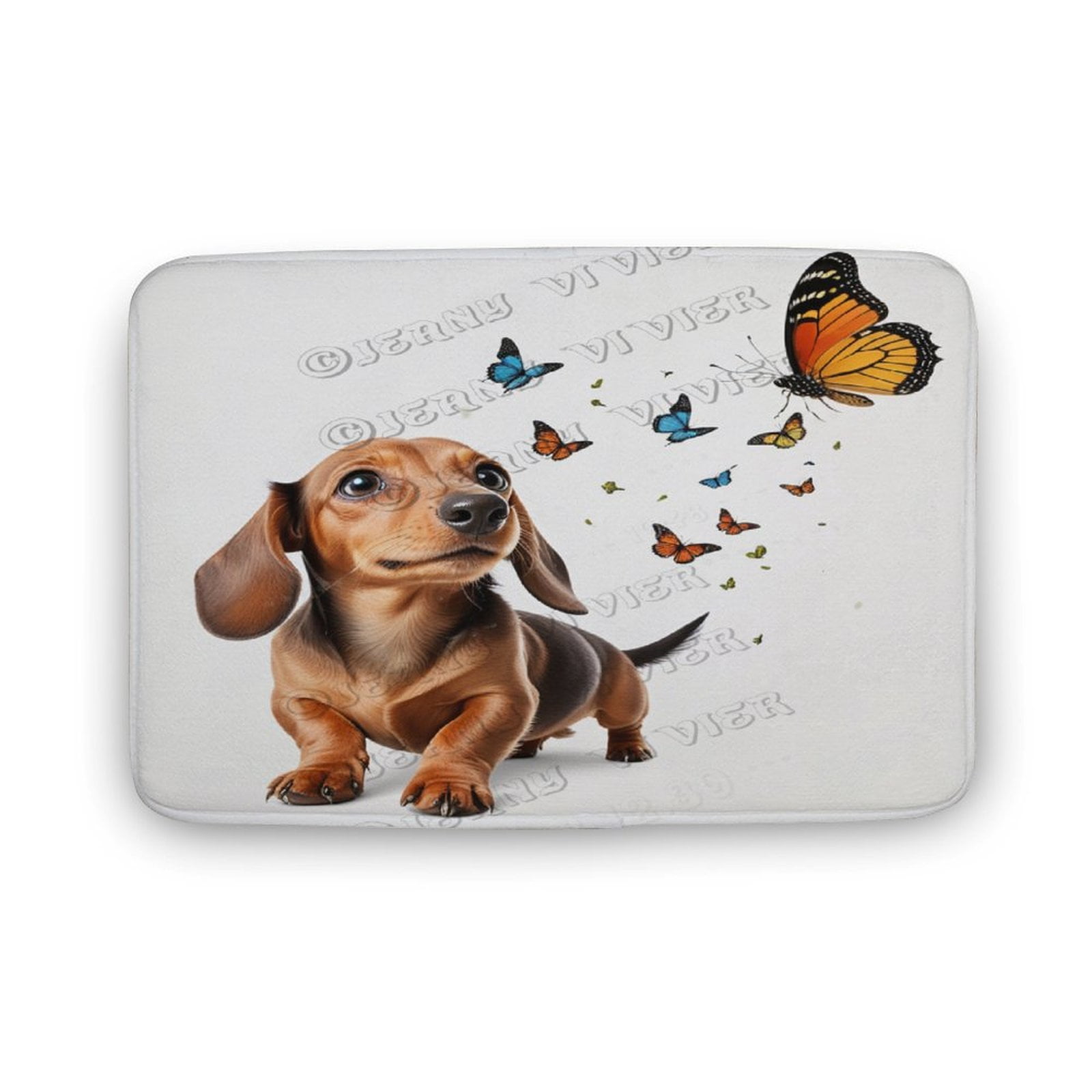 Dachshund Dog Bath Mat Rug, Comfortable Bathroom Floor Rugs, Non