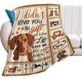 thumbnail image 1 of Dachshund Dog Blanket for Women Girl Soft Warm Daschund Gifts Fleece Throw Blanket Cozy Plush Fluffy Cute Wiener Dog Gifts Flannel Blankets for Adults Kids 60"X50", 1 of 6