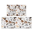 thumbnail image 1 of Dachshund Dog Boston Terrier Dog Kitchen Rugs Sets Of 2,Anti Fatigue Kitchen Mat Rugs Non Slip Washable,Decorative Kitchen Floor Mats for Kitchen,Sink,Laundry,17"x30"+17"x47", 1 of 7