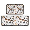 thumbnail image 1 of Dachshund Dog Boston Terrier Dog Kitchen Rugs Sets Of 2,Anti Fatigue Kitchen Mat Rugs Non Slip Washable,Decorative Kitchen Floor Mats for Kitchen,Sink,Laundry,17"X30"+17"X47", 1 of 7