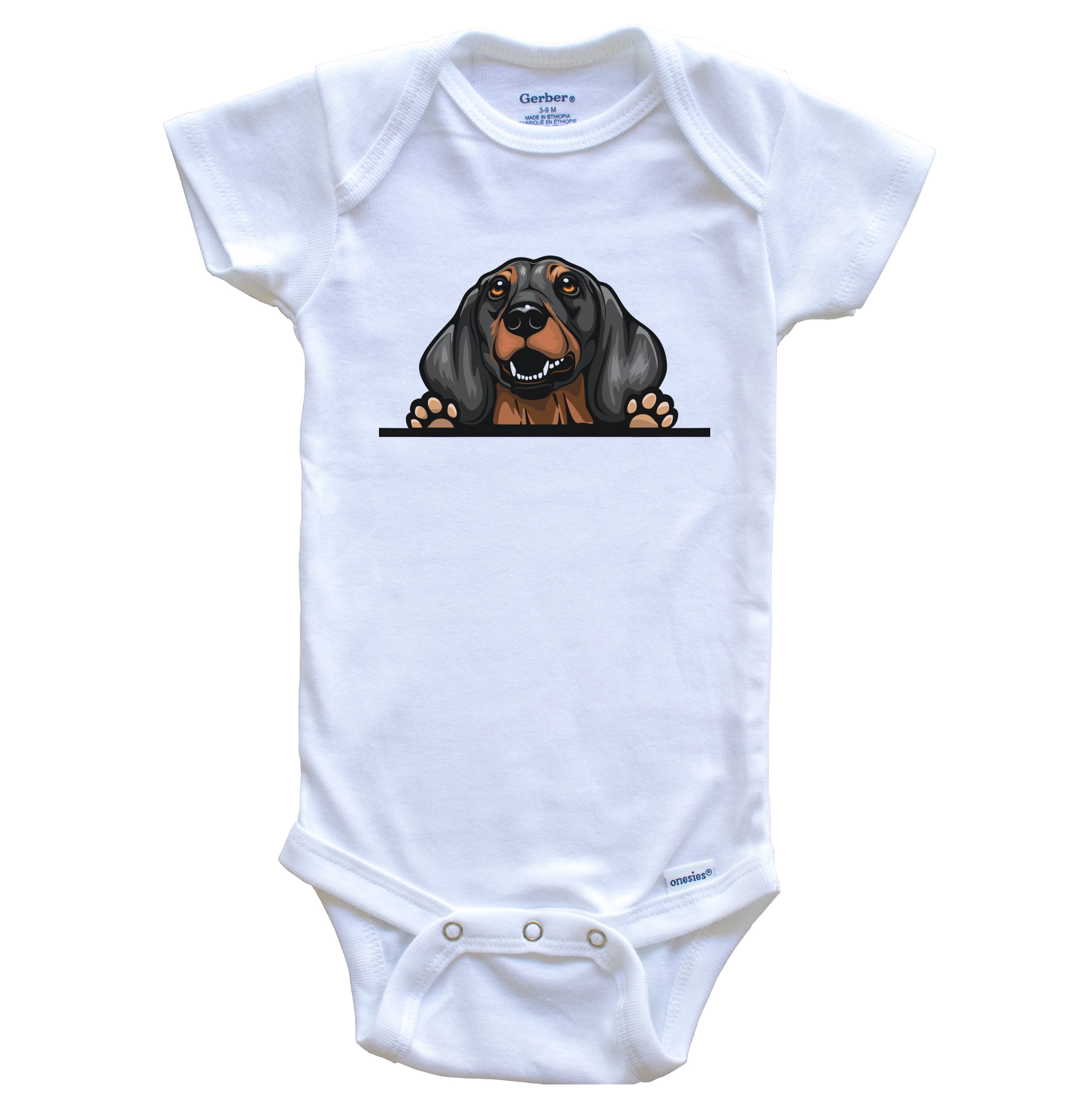 Dachshund Dog Breed Cute One Piece Baby Bodysuit, 0-3 months white