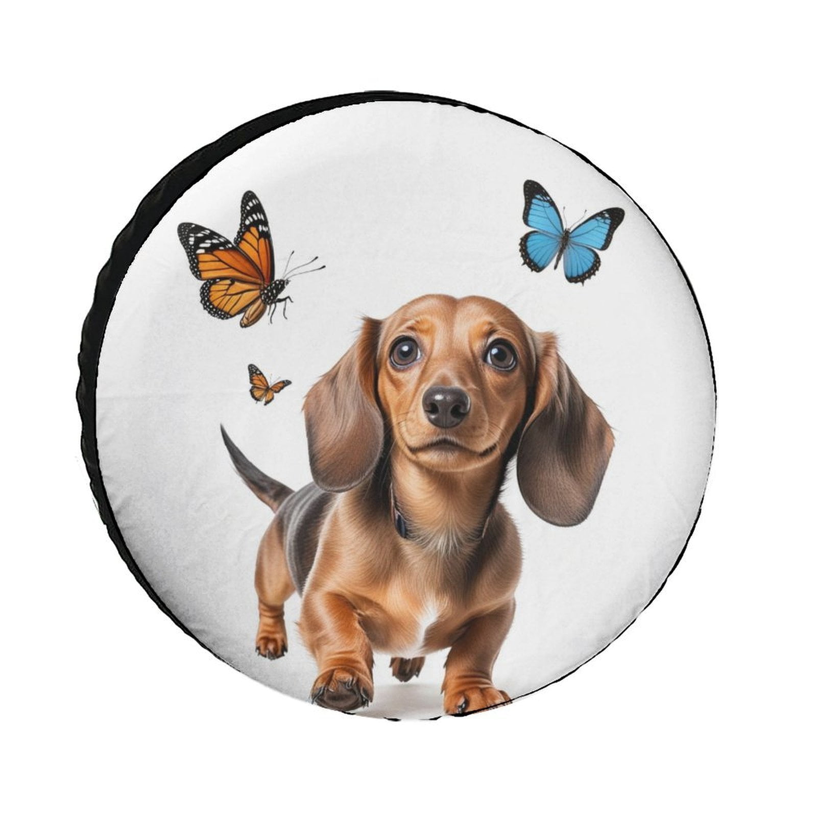 Yellow School Bus Spare Tire Cover – Universal Fit For 14-19” Tires, Protects From Sun & Weather