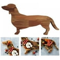 thumbnail image 1 of Dachshund Dog Dinner Plate, Wood Cooked Food Board, Fruit Cutting Board Platter Charcoal Cutting Board, Heavy-duty Cutting Board, Cheese Board - 15.74 inch x 8.66 inch, 1 of 8