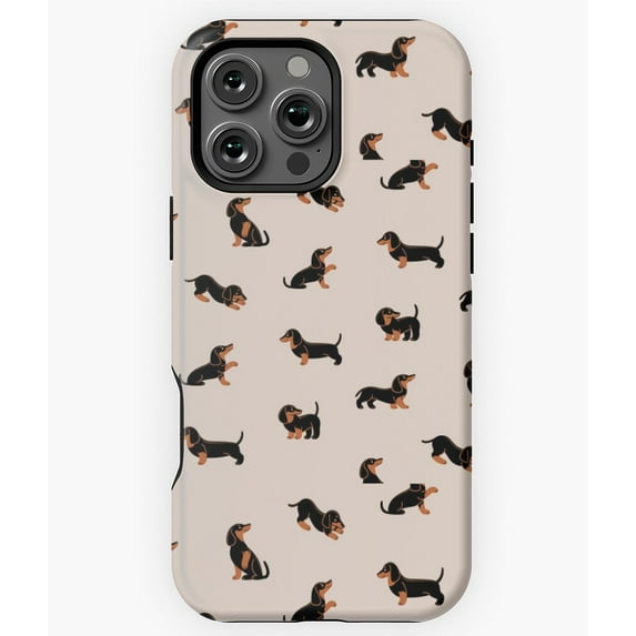 Dachshund Dog Doxie Sausage Wiener Phone Case for iPhone 16 15 14 13 12 11 Pro Max - Stylish Phone M97