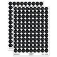 thumbnail image 1 of Dachshund Dog Head 200+ Round Stickers - Black - Matte Finish - 0.50" Size, 1 of 3
