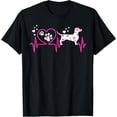 thumbnail image 1 of Dachshund Dog Heartbeat Floral Costume Dog Lover Gift T-Shirt, 1 of 4