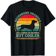 thumbnail image 1 of Dachshund Dog Lover Vintage Dachshund Grandpa Father's Day T-Shirt, 1 of 2