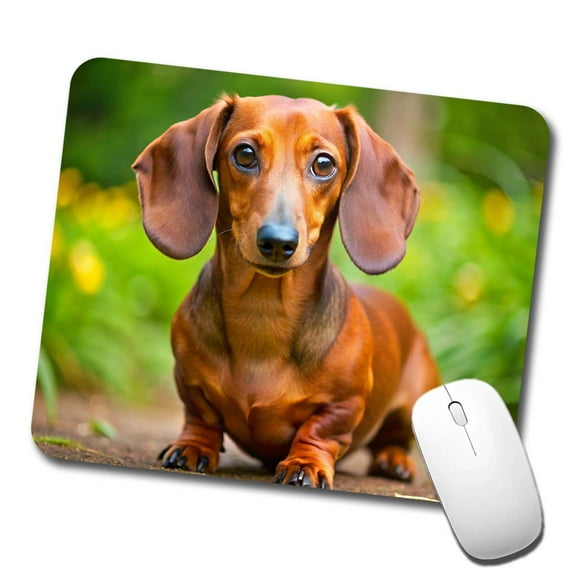 Dachshund Dog Photo Mouse Pad Low Profile Gaming Mat