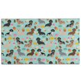 thumbnail image 1 of Dachshund Dog and Pizza Door Rugs,Washable Non Slip Door Mats Indoor,Decorative Door Mats,Entry Mat Indoor for Entrance,Bedroom,Kitchen,Bathroom,17"x30", 1 of 6