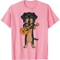 thumbnail image 1 of Dachshund Dog Playing Ukulele Guitar Unisex T-Shirt for Men Women Kids Toddler,Light Pink Color,Size 3T, 1 of 5
