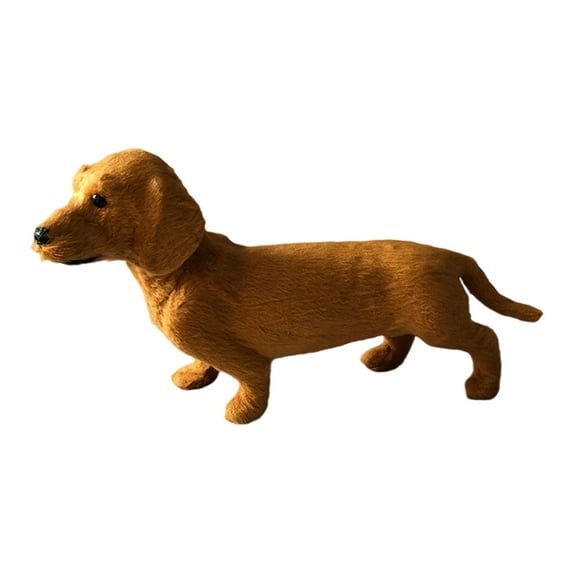 Dachshund Dog Plush Stuffed Animal, Realistic Soft Companion Plush Dog