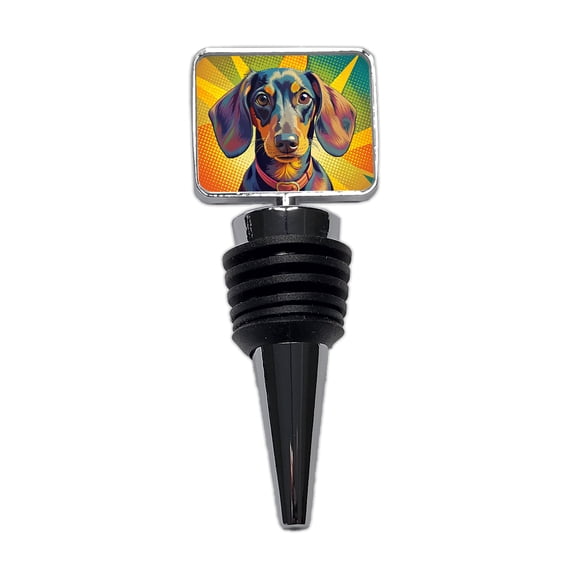 Dachshund Dog Pop Art Wine Bottle Stopper Cap Plug