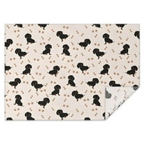 Dachshund Dog Rectangle Tablecloth 60"x84",Waterproof Polyester Rectangle Table Cloth, Wipeable Spillproof Polyester Tablecloth for Dining, Camping, Indoor and Outdoor