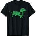 thumbnail image 1 of Dachshund Dog Shamrock St. Patrick's Day Saint Paddy's Irish T-Shirt, 1 of 4