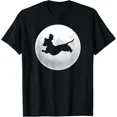 thumbnail image 1 of Dachshund Dog Silhouette Retro Moon Gift T-Shirt, 1 of 2