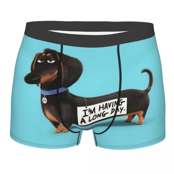 Dachshund Dog Torn Jean Boxer Shorts 3D Printed Male Wiener Badger Sausage Dog Underwear Panties Briefs Breathbale Underpants