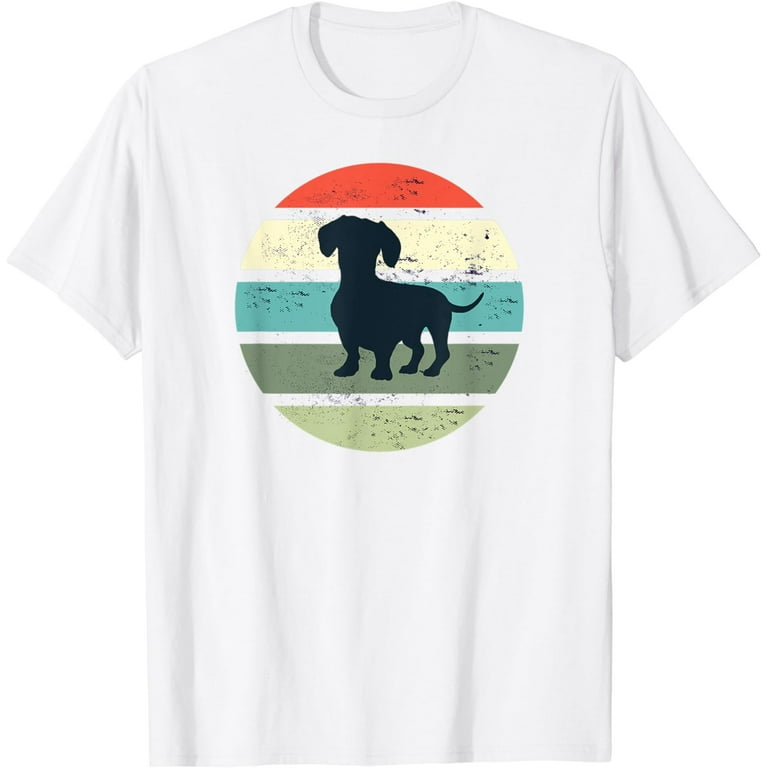Doxie Dachshund Dog Shirt Retro Vintage 70s Silhouette Gift Doxie Dachshund Dog Shirt Retro Vintage 70s Silhouette Gift
