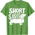 thumbnail image 1 of Dachshund Doxie and Sassie Unisex T-Shirt for Men Women Kids Toddler,Lime Color,Size YS, 1 of 5