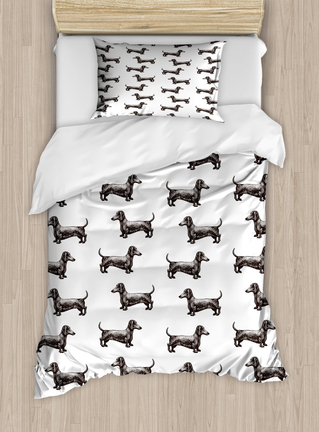 Dessert Dog Print Home Long Sleeved Two-piece Set main image 1