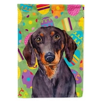Dachshund Easter Eggtravaganza Garden Flag