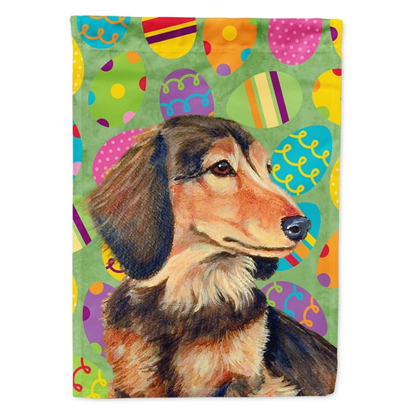 Dachshund Easter Eggtravaganza Garden Flag