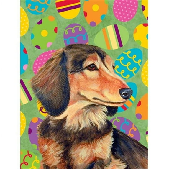 Dachshund Easter Eggtravaganza Garden Size Flag