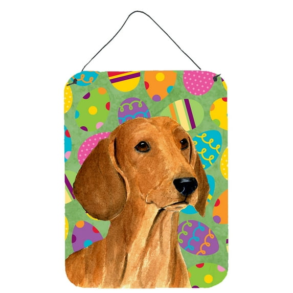 Dachshund Easter Eggtravaganza Wall or Door Hanging Prints