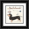 thumbnail image 1 of Dachshund Escapades 2x Matted 20x20 Black Ornate Framed Art Print by Elliot, Kerri, 1 of 2
