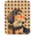 thumbnail image 1 of Dachshund Fall Leaves Portrait Glass Cutting Board- Large, 1 of 1