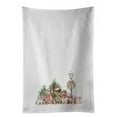 thumbnail image 1 of Dachshund Family with Christmas Wonderland White Kitchen Towel Set of 2 19 in x 28 in, 1 of 3