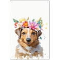 thumbnail image 1 of Dachshund with Floral Crown Metal Tin Sign, Dog Wall Art, Dachshund Gifts For Women, Dachshund House Decor for Bedroom Living Room Kitchen Bathroom Porch Wall Decor 12x16 Inches, 1 of 6
