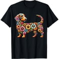 thumbnail image 1 of Dachshund Flower Dog T-Shirt, F575 Tshirt All Size S-5XL, 1 of 5