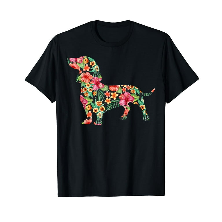 English Bulldog Flower T Shirt Floral Dog Silhouette Gift