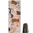 thumbnail image 1 of Dachshund and Flower Hot Yoga Mat Towel Non Slip for Hot Yoga - Quick-Drying Yoga Mat Cover with 4 Corner Pockets with Travel Bag - Hot Yoga Towel Non Slip 74"x26", 1 of 6