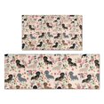 thumbnail image 1 of Dachshund and Flower Kitchen Rugs Sets Of 2,Anti Fatigue Kitchen Mat Rugs Non Slip Washable,Decorative Kitchen Floor Mats for Kitchen,Sink,Laundry,17"x30"+17"x47", 1 of 7