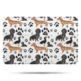 thumbnail image 1 of Dachshund Footprint Bathroom Rugs Mat,Non Slip Microfiber Bathroom Rug,Rubber Backing,Soft Bathroom Mats for Bathroom Floor,Tub and Shower,17x27in(43x68cm), 1 of 5