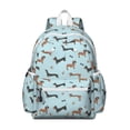thumbnail image 1 of Dachshund Footprint Bone-1 Backpack for School,Cute School Bag,Schoolbag with Adjustable Shoulder Straps & Padded Back,13.4"x11"x4.7", 1 of 6