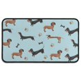 thumbnail image 1 of Dachshund Footprint Bone Door Rugs,Washable Non Slip Door Mats Indoor,Decorative Door Mats,Entry Mat Indoor for Entrance,Bedroom,Kitchen,Bathroom,30"x17", 1 of 6