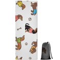 thumbnail image 1 of Dachshund Footprint Bone Hot Yoga Mat Towel Non Slip for Hot Yoga - Quick-Drying Yoga Mat Cover with 4 Corner Pockets with Travel Bag - Hot Yoga Towel Non Slip Grip Moisture Wicking Sweat 70"x26", 1 of 6