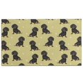 thumbnail image 1 of Dachshund Footprint Door Rugs,Washable Non Slip Door Mats Indoor,Decorative Door Mats,Entry Mat Indoor for Entrance,Bedroom,Kitchen,Bathroom,17"x30", 1 of 6