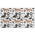 thumbnail image 1 of Dachshund Footprint Door Rugs,Washable Non Slip Door Mats Indoor,Decorative Door Mats,Entry Mat Indoor for Entrance,Bedroom,Kitchen,Bathroom,17"x30", 1 of 6