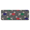 thumbnail image 1 of Dachshund Footprint Kitchen Rug Mat,Kitchen Runner Rugs Non Skid Washable,Decorative Kitchen Floor Mats for Kitchen,Sink,Laundry,17"x47.2", 1 of 7